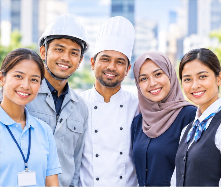 People working in Japan